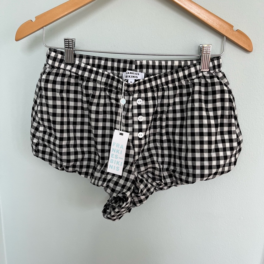 Frankie’s Bikinis Revolve Cider Bloomers in Black Gingham CA$ 146.90 sz s NWT - Picture 4 of 13